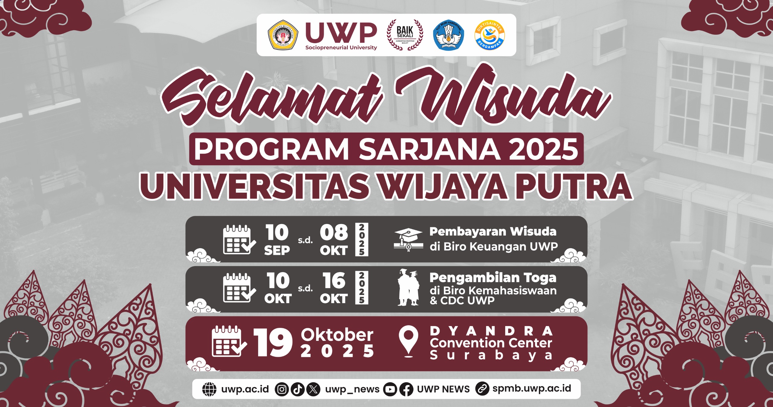 Graduation Wijaya Putra University 2025
